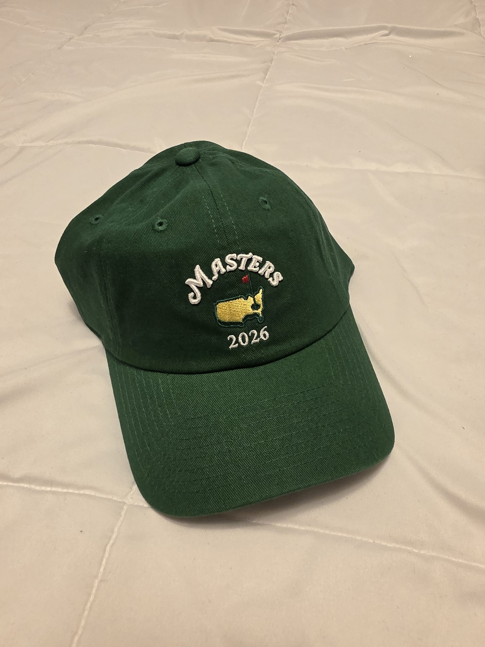 Masters 2026 Green Embroidered Golf Cap